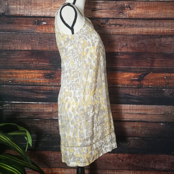 NWOT Ann Taylor LOFT Shift Dress Size 0 100% Linen Side Zip Lined Boho - Picture 3 of 8